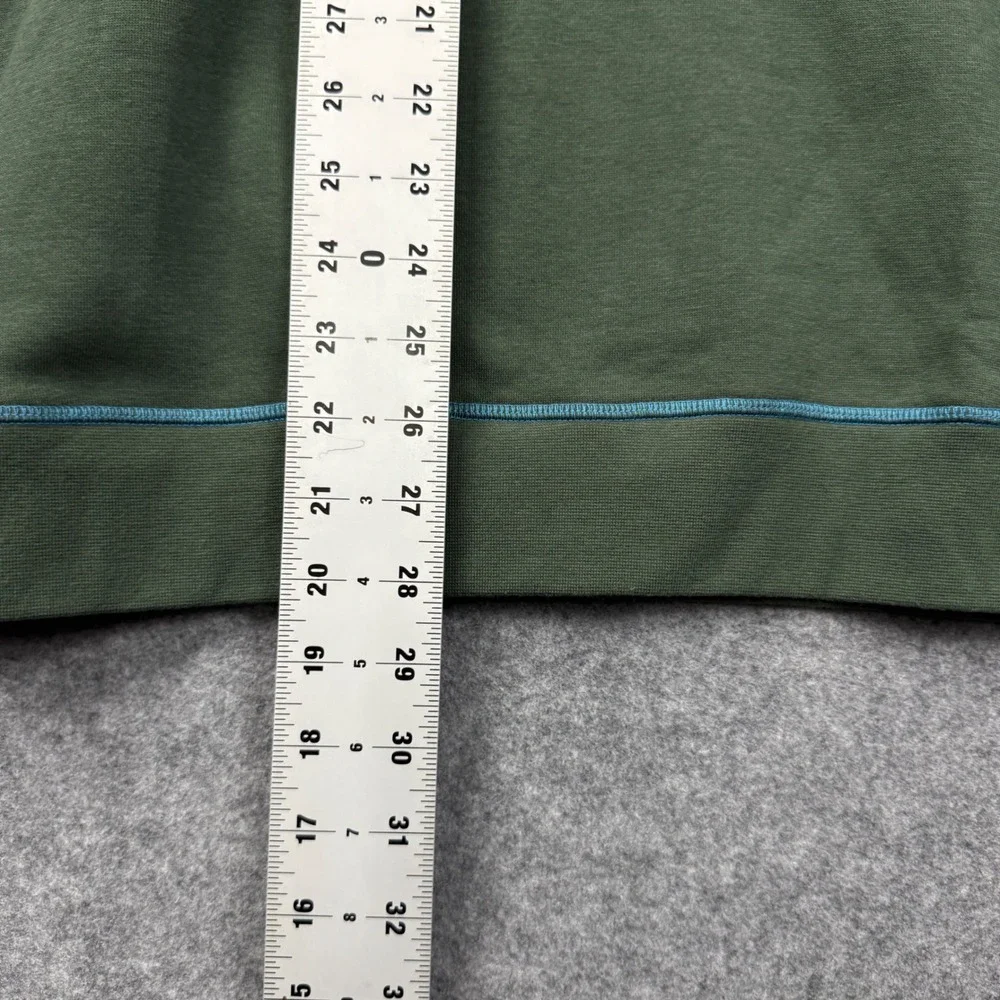Robert Graham Fulham‎ Mens Deep Forest Green Quarter Zip Pullover Sweatshirt L